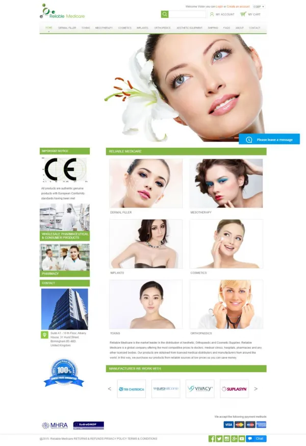 Reliable Cosmetic Supplies UK