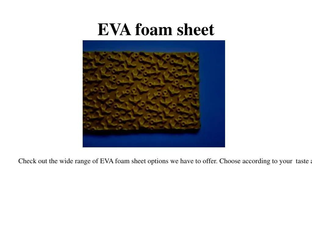 eva foam sheet
