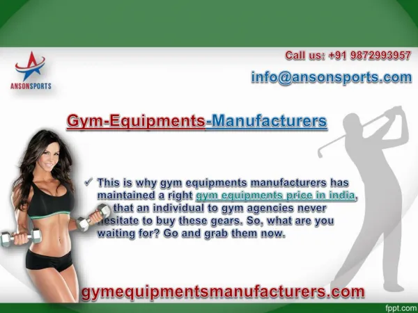 Find Best Gym Equipments Price in India with Gymequipmentsmanufacturers