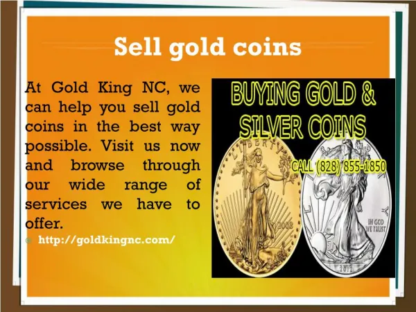 Sell gold coins
