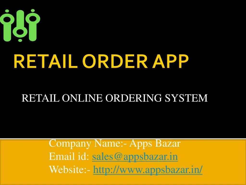 retail online ordering system