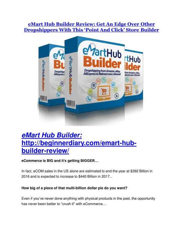 eMart Hub Builder Review - SECRET of eMart Hub Builder