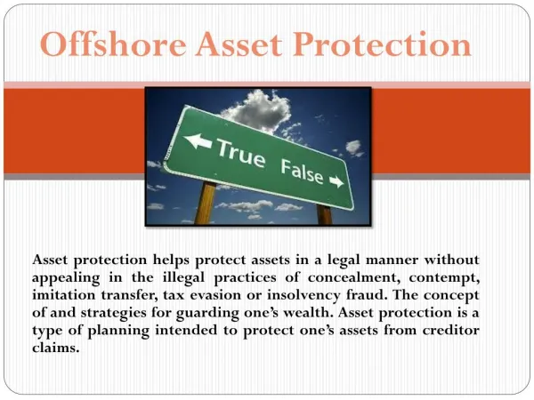 Asset Protection Product