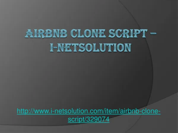 Airbnb Clone Script - i-Netsolution