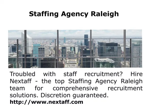 Staffing Agency Raleigh