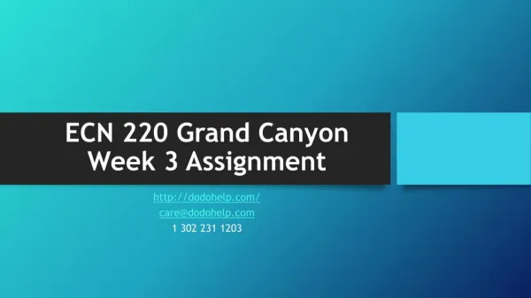 ecn 220 grand canyon week 3 assignment