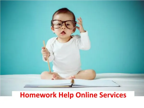 Homework Help Online Services