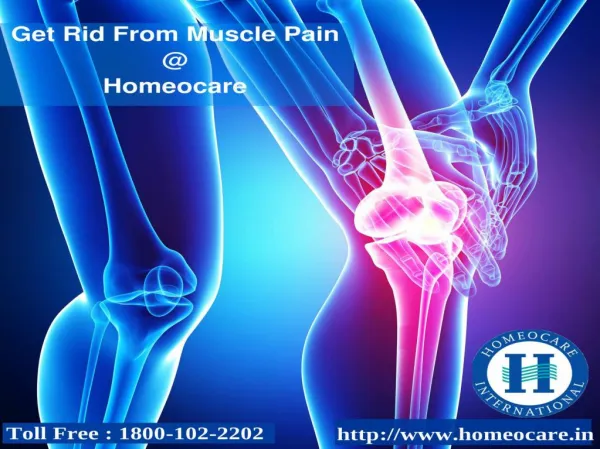Muscle Pain Treatment at Homeocare