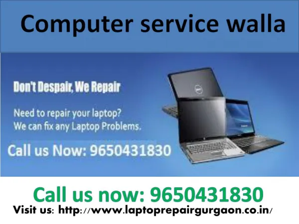 Get Reliable & Affordable Laptop Service In Wazirabad Gurgaon