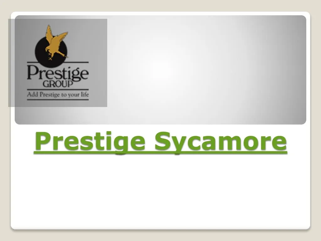 prestige sycamore
