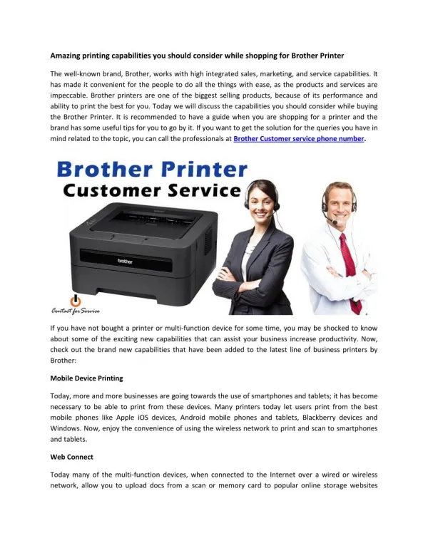 Amazing printing capabilities you should consider while shopping for Brother Printer