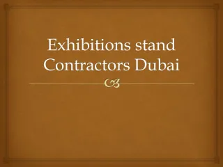 Exhibitions Stand Contractors Dubai