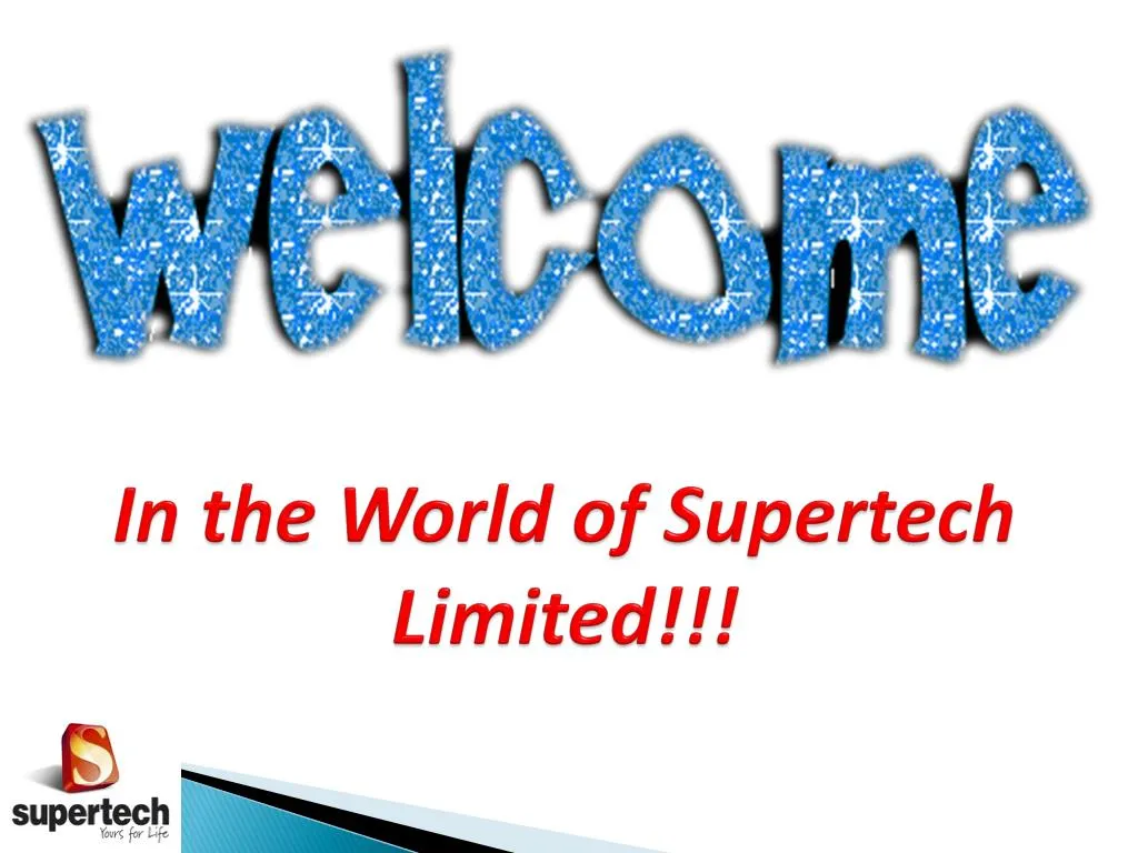 i n the world of supertech limited