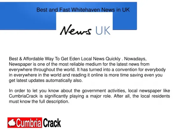 Fast Ulverston Latest News In UK