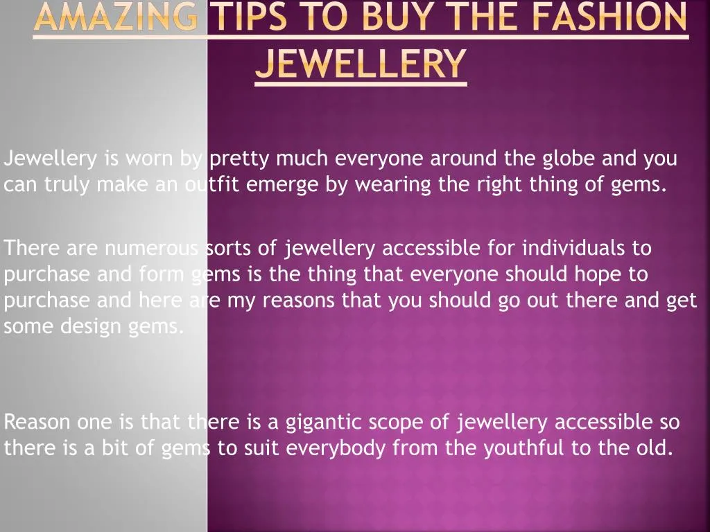amazing tips to buy the fashion jewellery