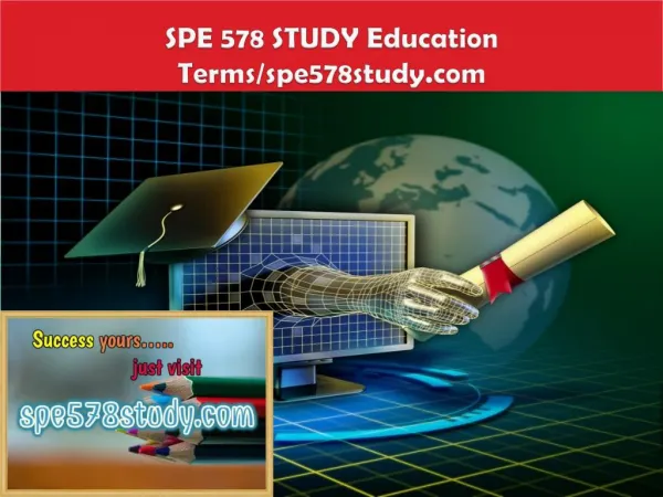 SPE 578 STUDY Education Terms/spe578study.com