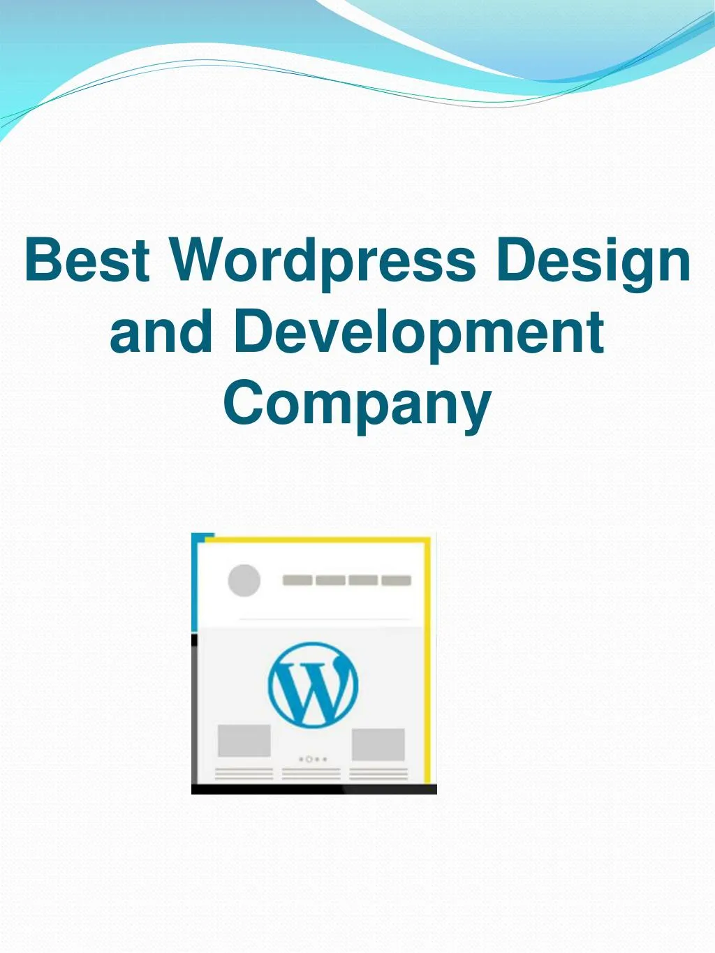 best wordpress design and development company