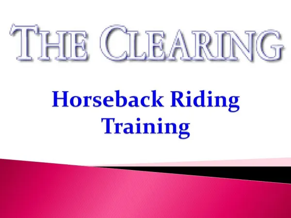 Horseback Riding Training