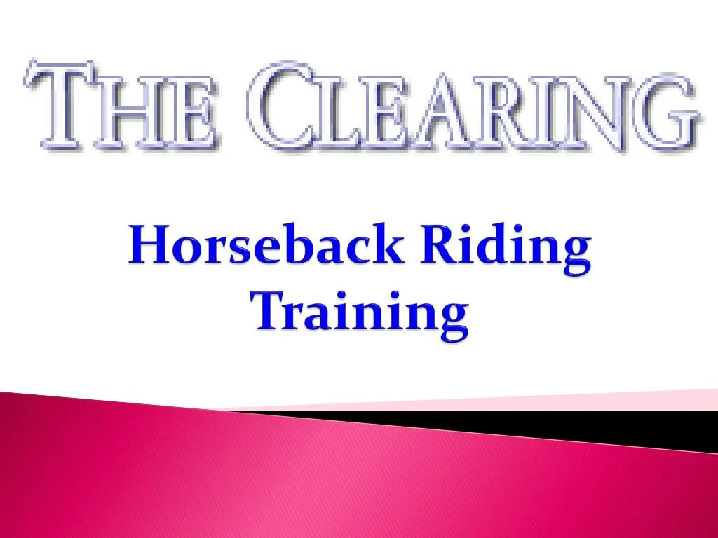 horseback riding training