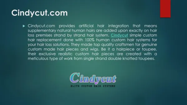 Cindycut Professional Custom Hair Systems