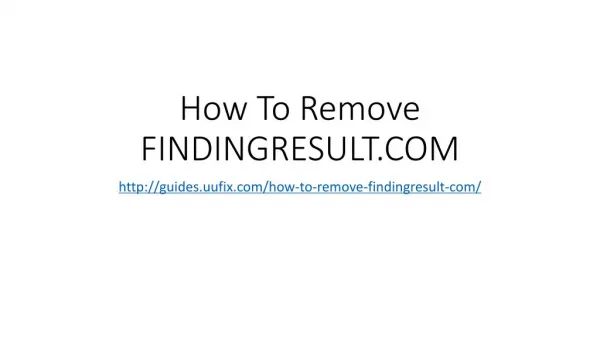 How to remove findingresult.com