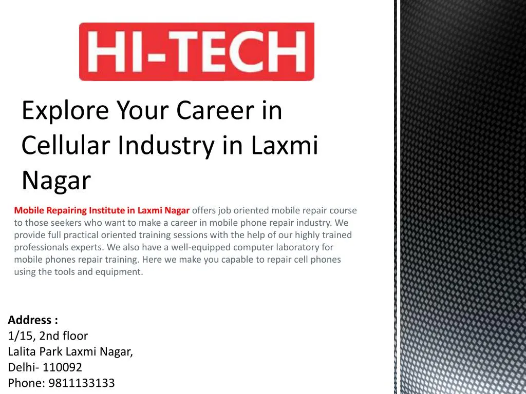 explore your career in cellular industry in laxmi nagar