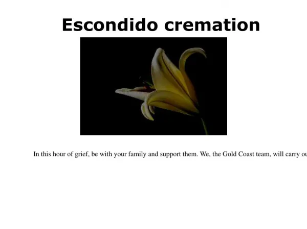 crematorium Escondido