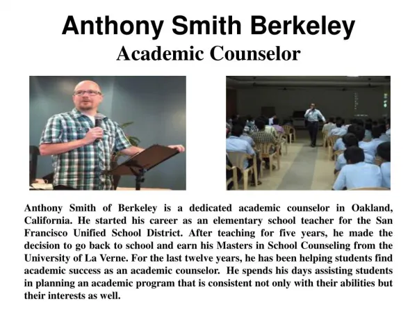 Anthony Smith Berkeley