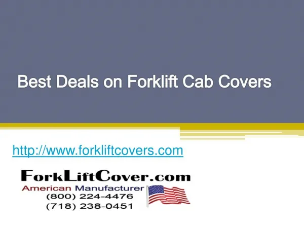 Best Deals on Forklift Cab Covers - www.forkliftcovers.com