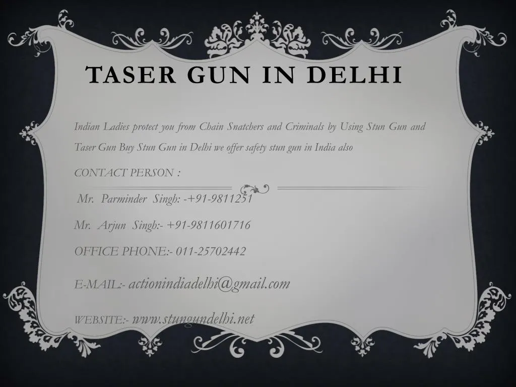taser gun in delhi