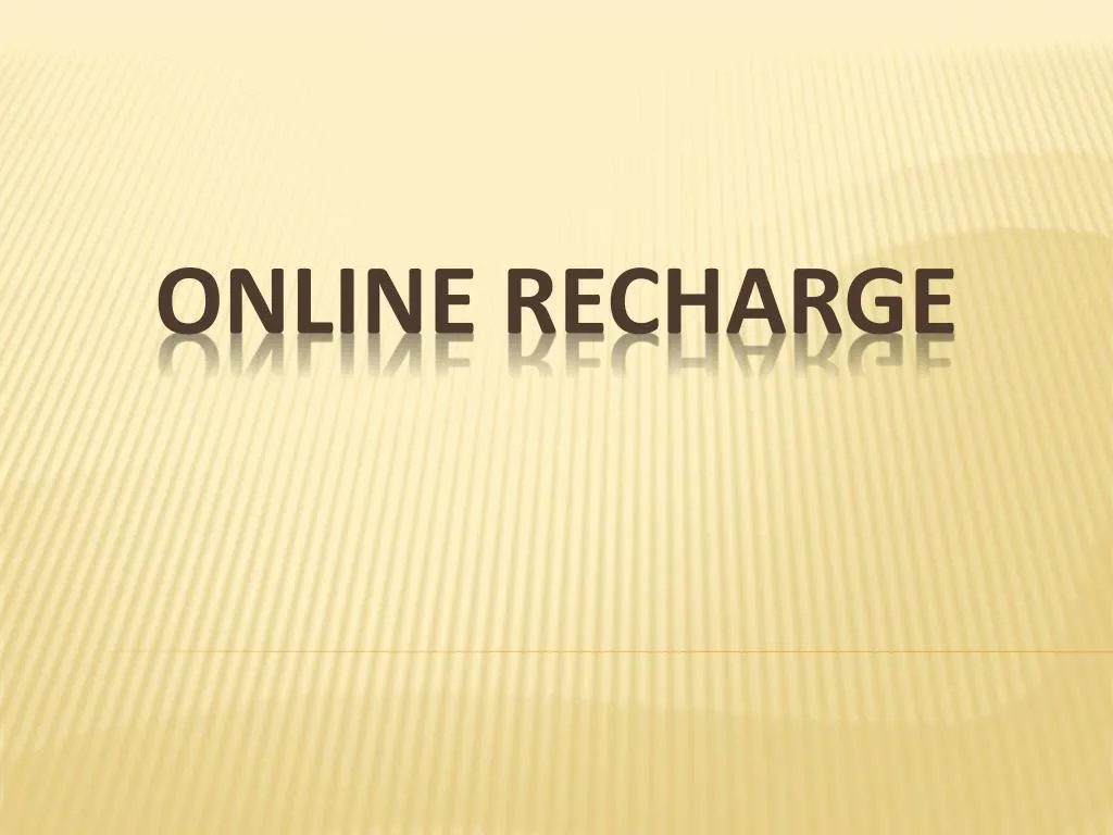 online recharge