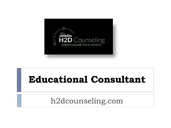 Educational Consultant - h2dcounseling.com