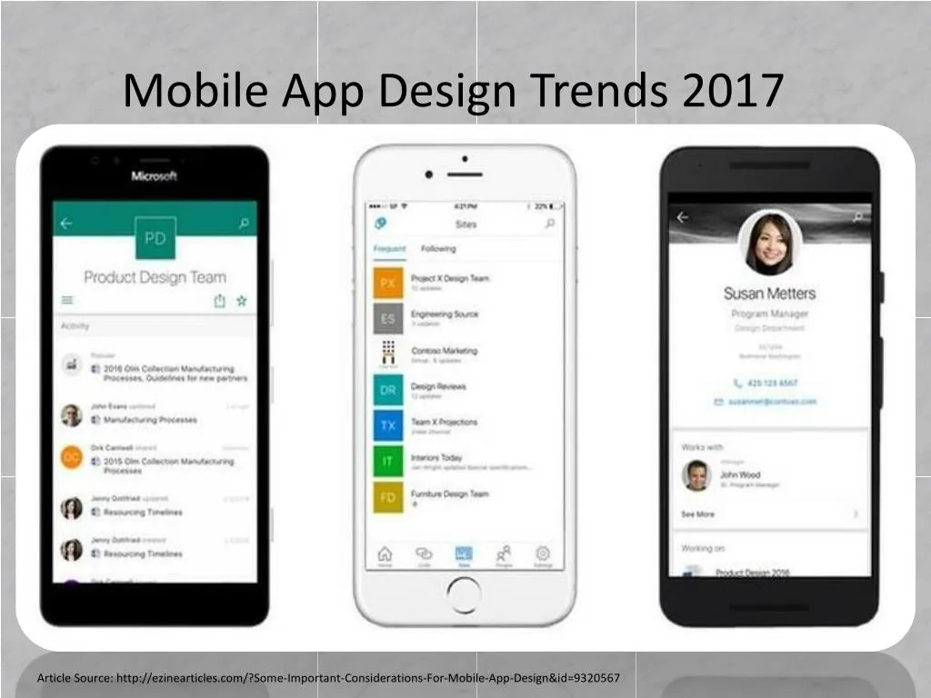 mobile app design trends 2017