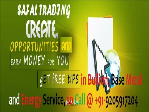 Free Gold Silver HNI Calls and Free Crude Oil Trading Tips