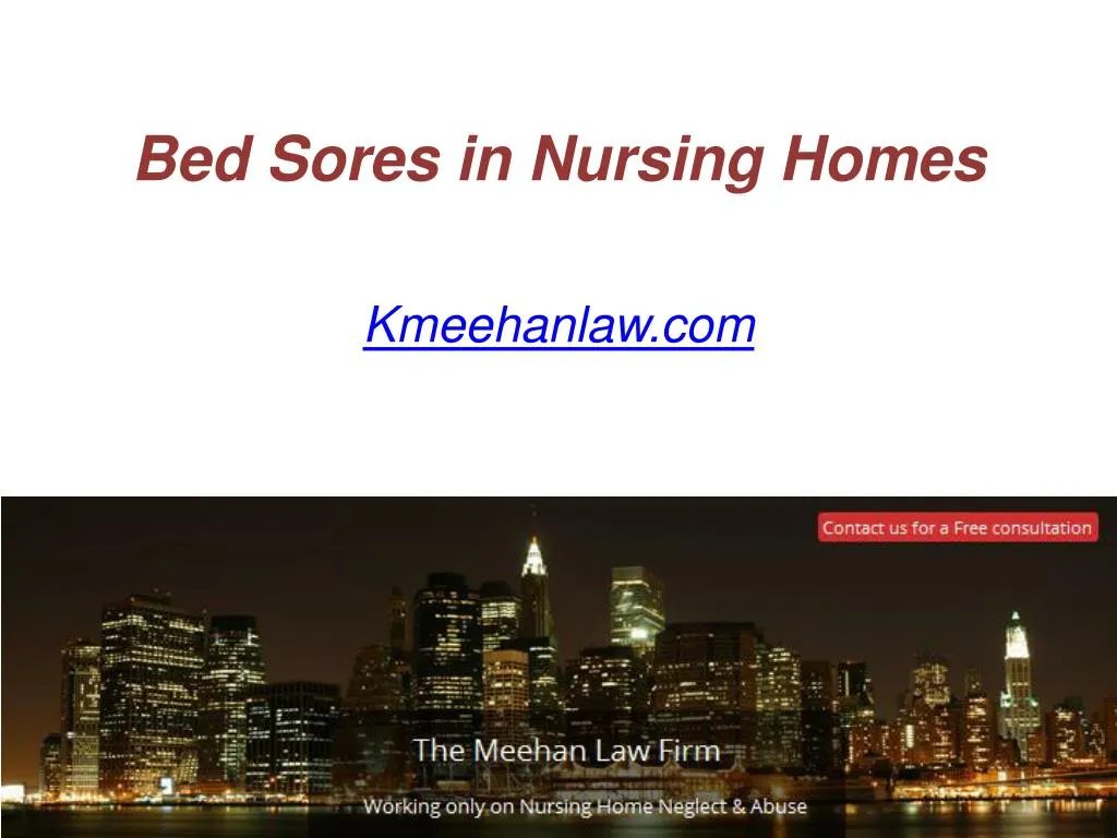bed sores in nursing homes