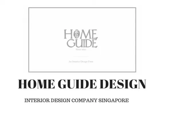 Interior Design Singapore | Home Guide Design