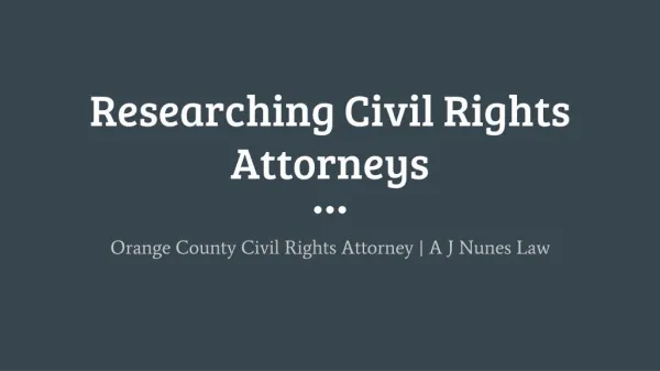 Researching Civil Rights Attorneys