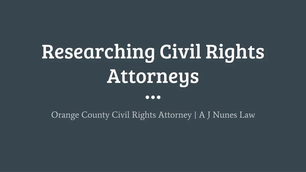 researching civil rights attorneys