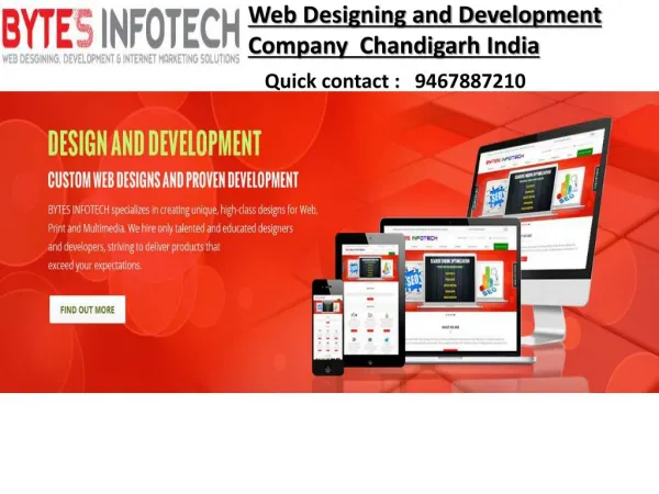 Web Designing company Chandigarh-bytesinfotech.com
