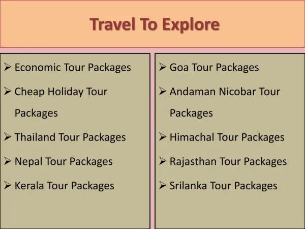 Amazing Tour Packages in Andaman & Nicobar