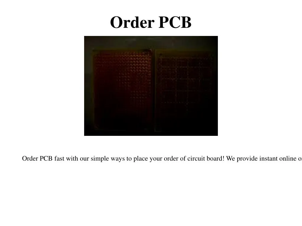 order pcb