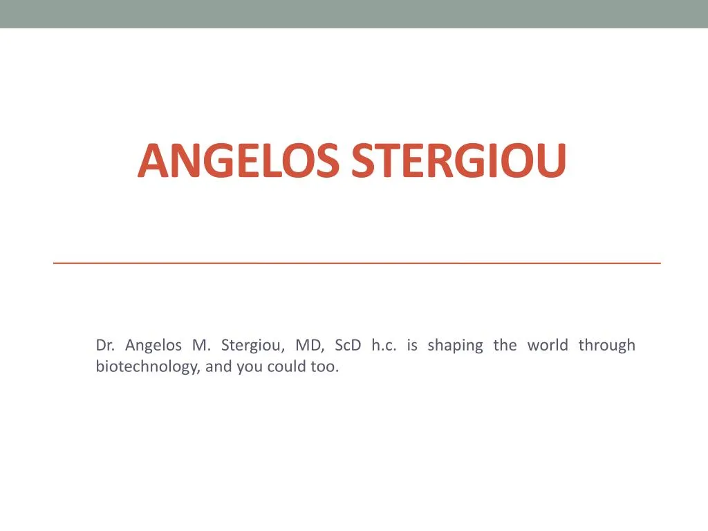 PPT - Angelos Stergiou Biopharmaceuticals PowerPoint Presentation, Free ...