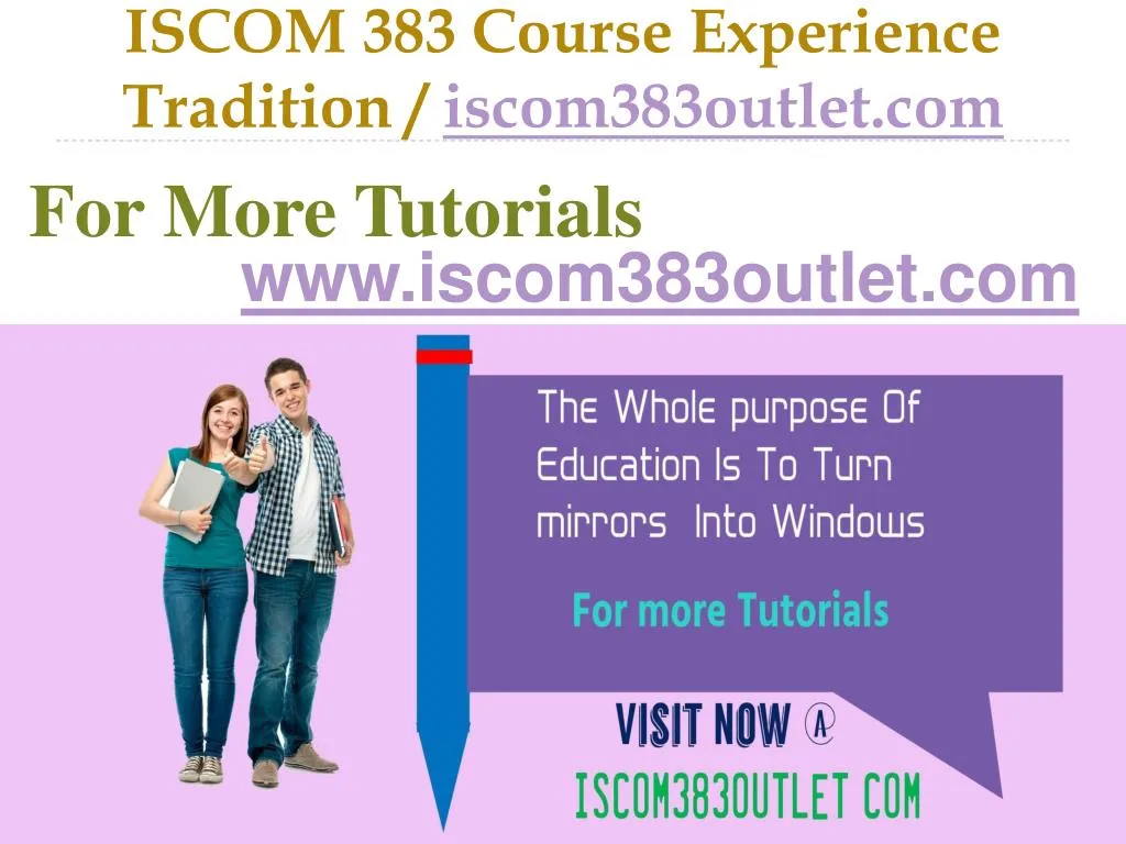 iscom 383 course experience tradition iscom383outlet com