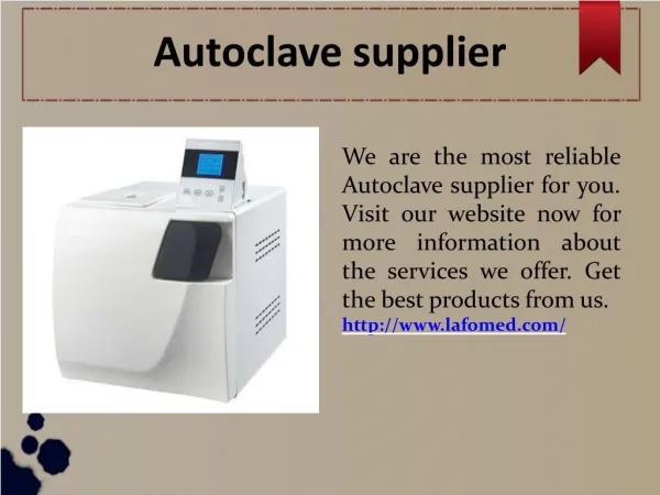 Bench-top autoclave