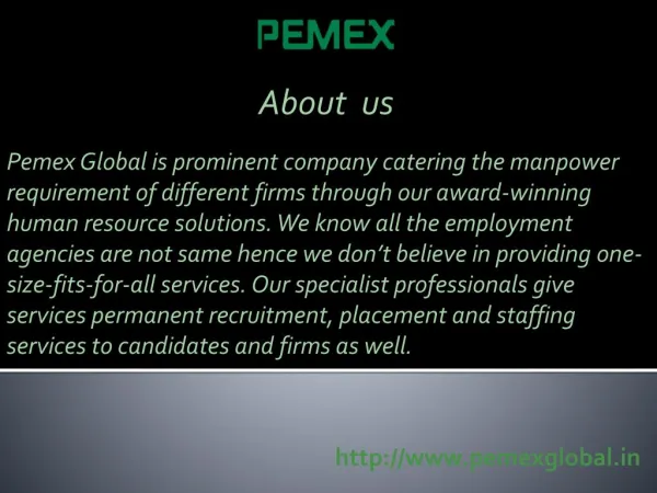 Pemex Global Consultancy Reviews