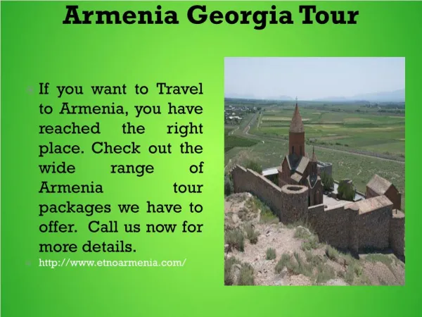 Armenia Georgia Tour