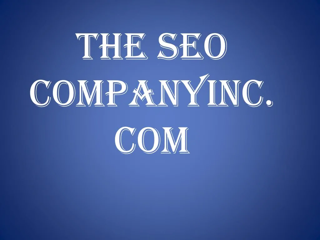 the s eo companyinc com