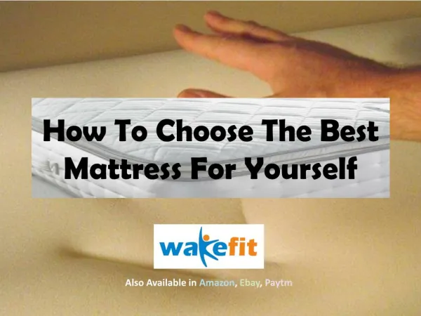 How to choose the best mattress for yourself