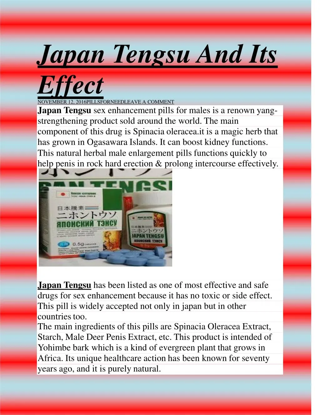 japan t engsu and its effect
