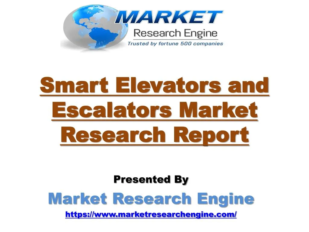 smart elevators and escalators market research report